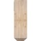 Ekena Millwork Merced Craftsman Smooth Bracket w/ Offset Brace, Douglas Fir, 7 1/2"W x 20"D x 24"H BKT0806X20X24MRC04SDF - alternate 3